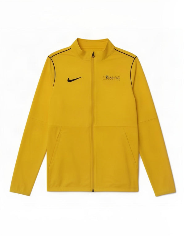 Giacca da ginnastica da uomo Nike Small, giacca in poliestere giallo