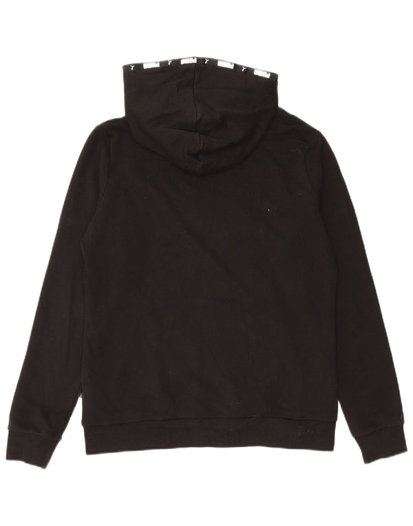 Felpa con cappuccio grafica ampia da donna Puma UK 10 piccola in cotone nero