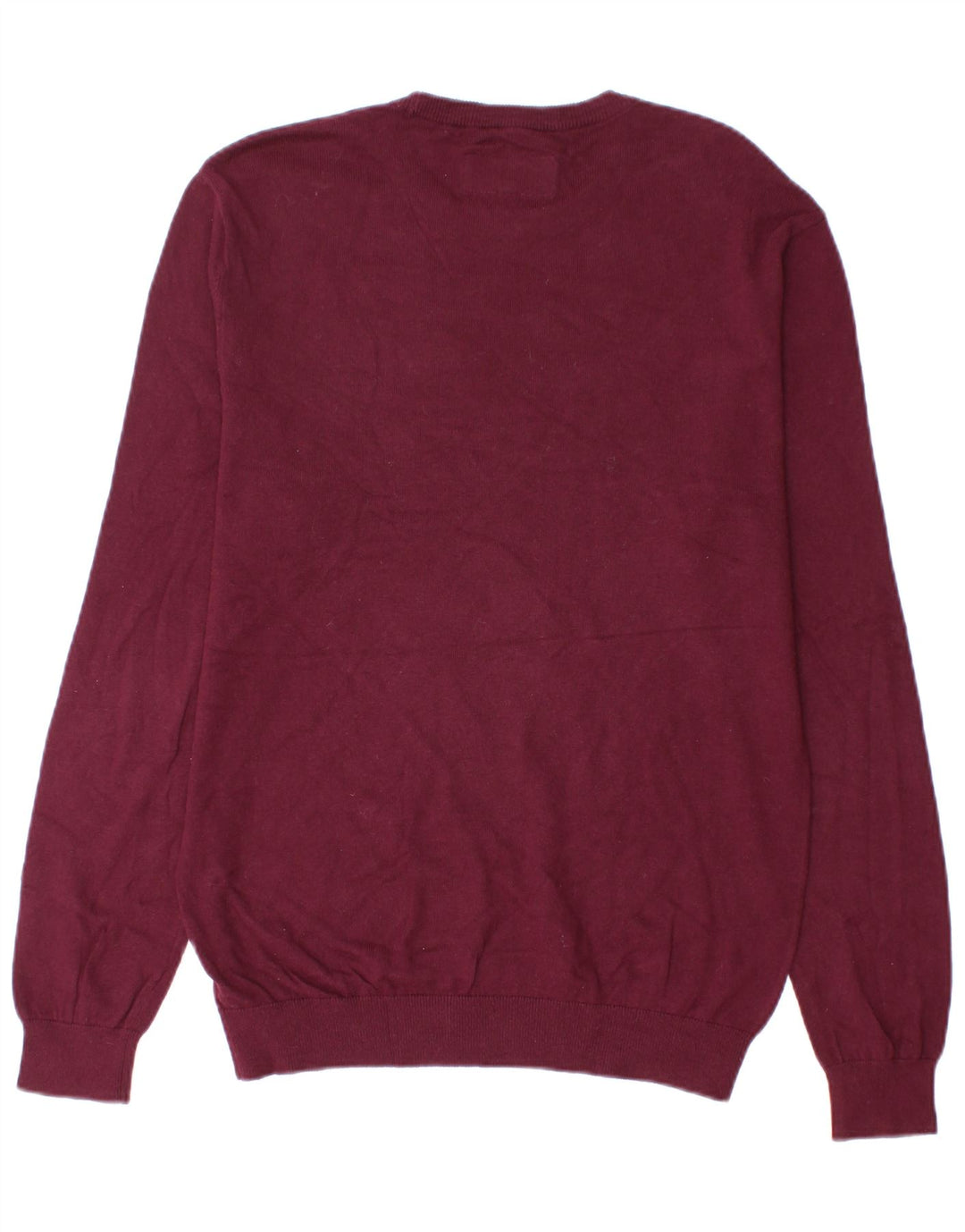 Maglione maglione girocollo da uomo Jack Wills in cotone bordeaux medio