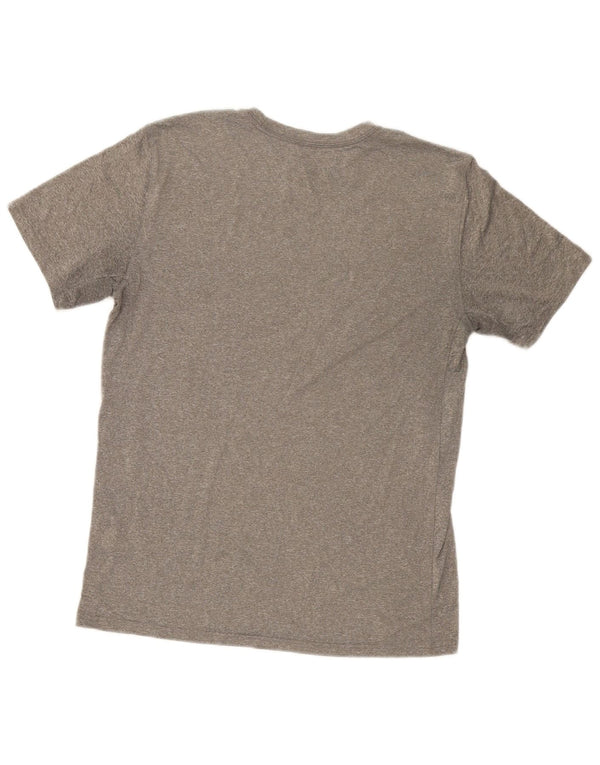 T-shirt grafica da donna Nike Dri Fit Top UK 14 poliestere grigio medio