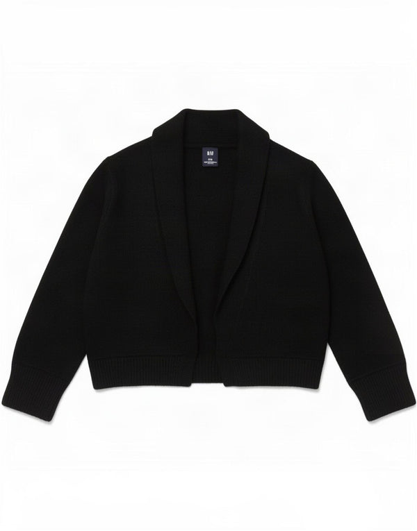 Maglione Bolero da donna con maniche a 3/4 Gap UK 10 piccolo nylon nero