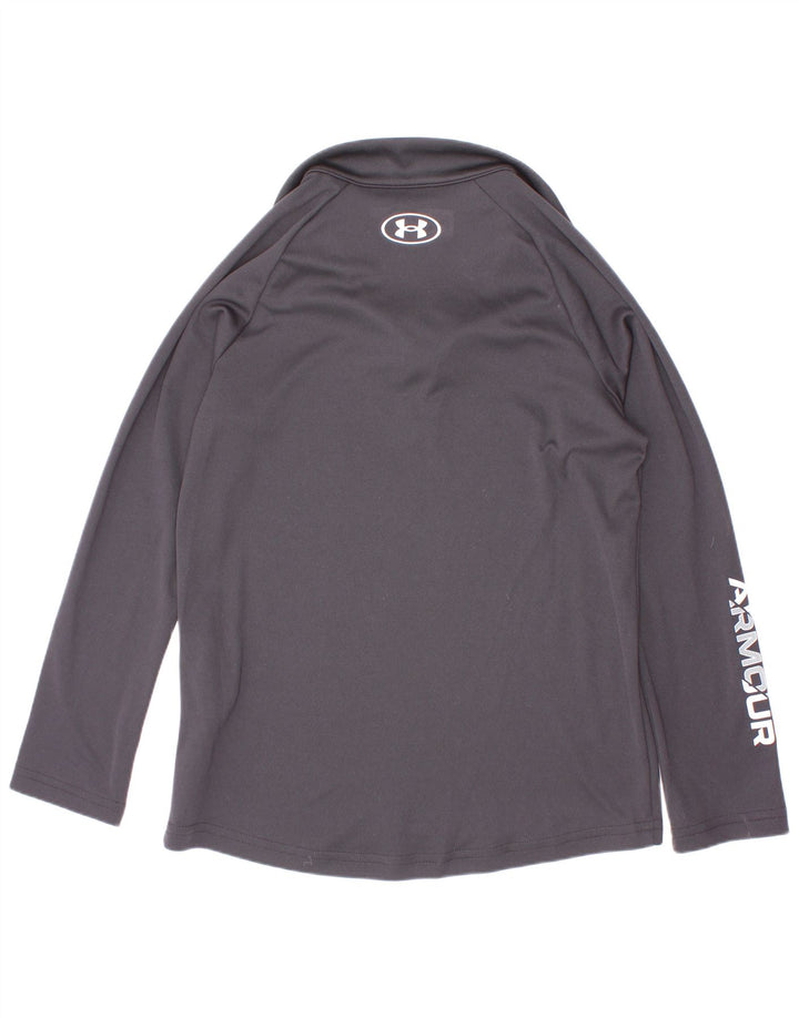 Maglietta Under Armour da bambino con grafica pullover, 7-8 anni, piccola, nera