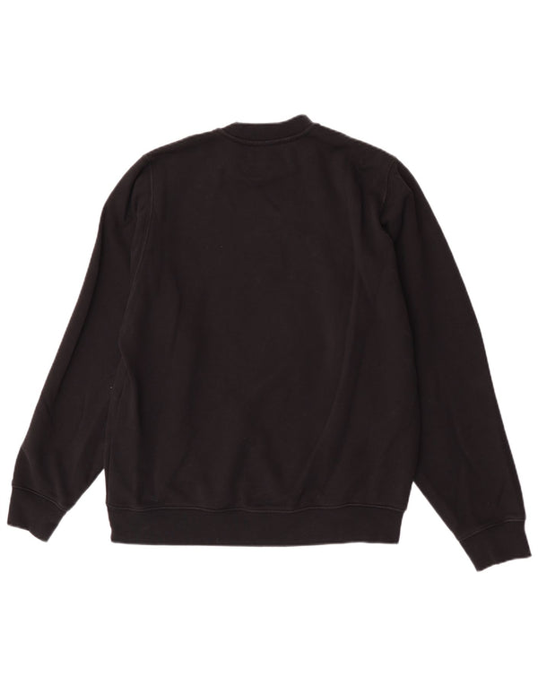 Diesel Felpa grafica da uomo Maglione piccolo cotone nero