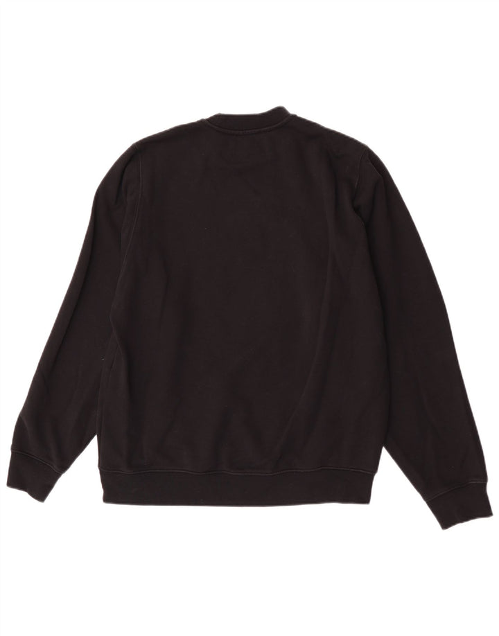 Diesel Felpa grafica da uomo Maglione piccolo cotone nero