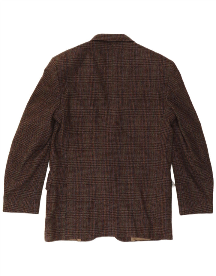 Giacca blazer a 2 bottoni da uomo Woolrich UK 38 Lana pied de poule marrone medio
