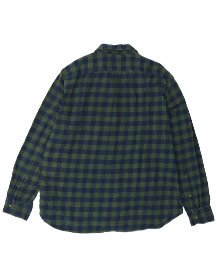 J. Crew Camicia da uomo in flanella dal taglio classico 2XL Cotone a quadretti verde