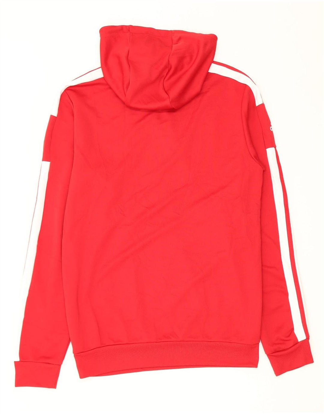 Felpa con cappuccio Adidas Aeroready da uomo, piccola, in poliestere color block rosso