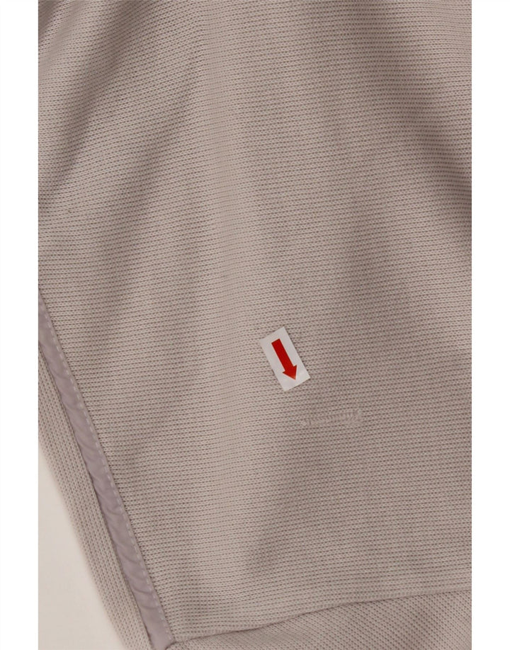 Top HUGO BOSS da uomo a maniche lunghe XL in cotone color block bianco sporco