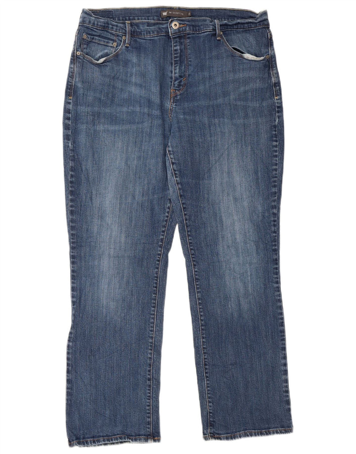 Levi's Donna 505 Jeans dritti US 16 2XL W36 L29 Blu