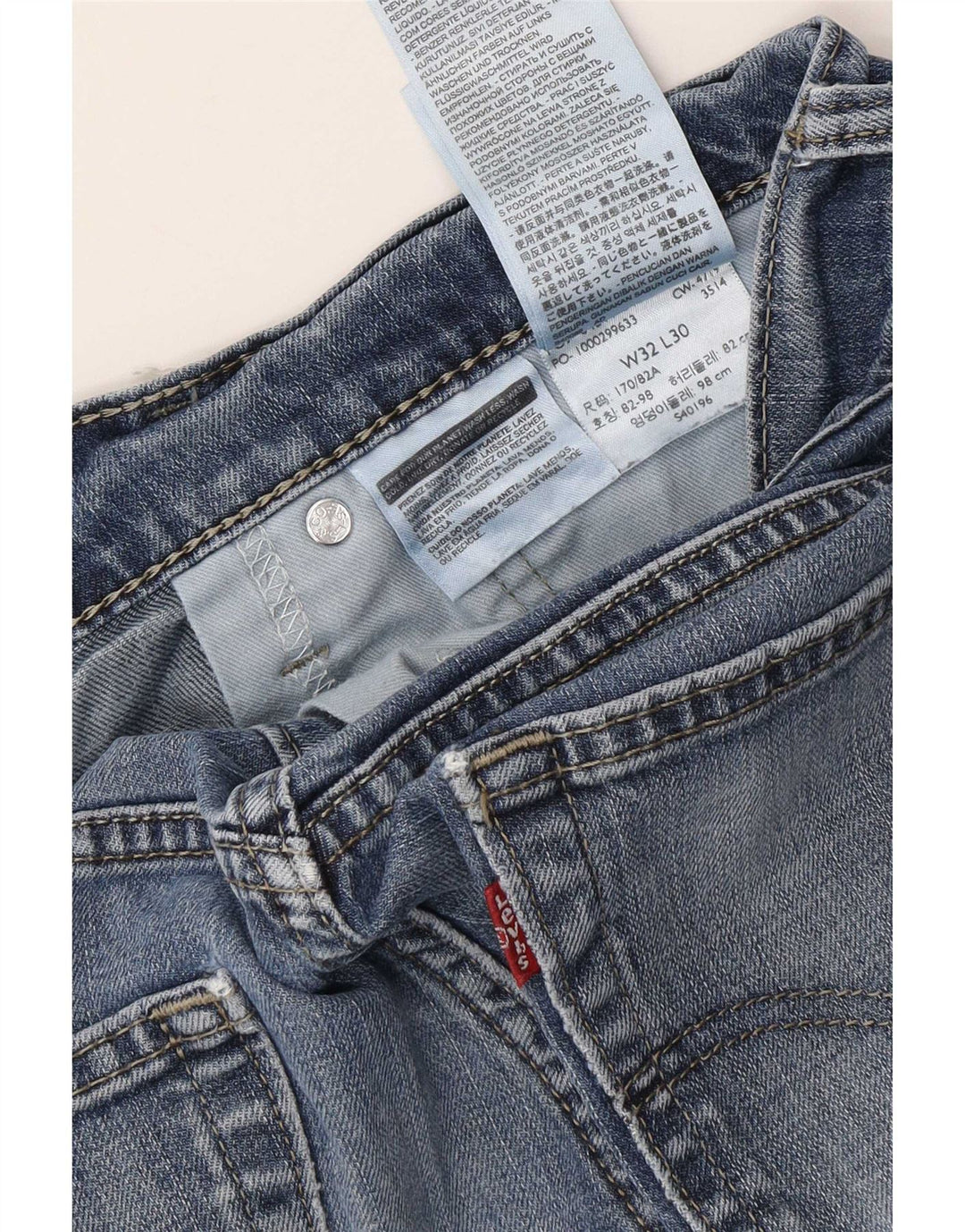 Jeans slim da donna Levi's W32 L30 cotone blu