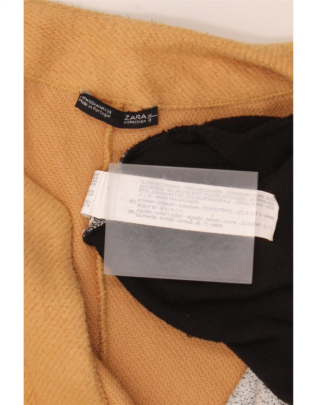 Soprabito aperto oversize da donna Zara UK 14 blocco colore medio multicolore