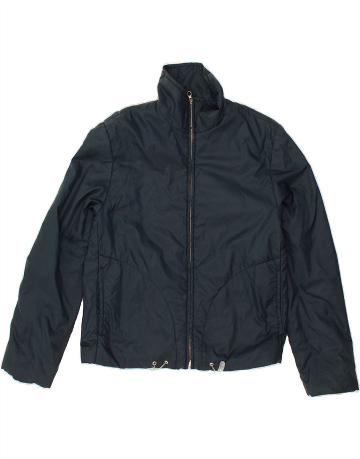 BENETTON Womens Windbreaker Jacket UK 10 Small Navy Blue Polyester Vintage Benetton and Second-Hand Benetton from Messina Hembry 