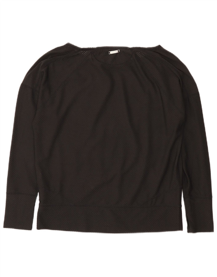Top oversize da donna Calvin Klein a maniche lunghe UK 10 piccolo nero