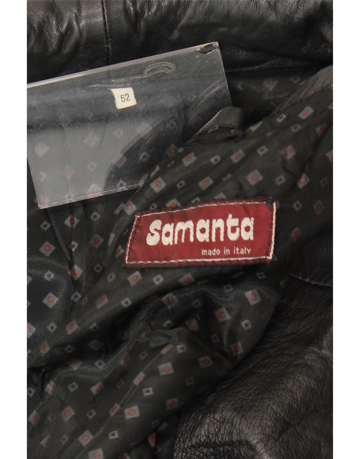 Giacca in pelle da uomo SAMANTA IT 52 XL Nera