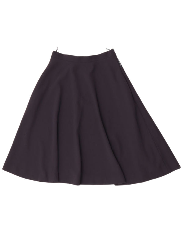 Gonna a trapezio da donna Armani IT 40 piccola W26 poliestere blu navy