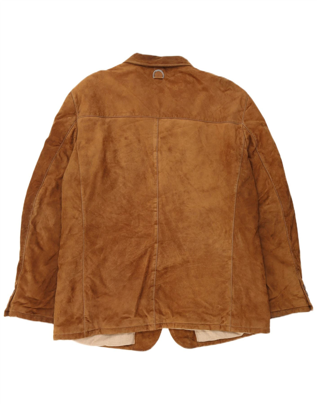 Giacca vintage in pelle scamosciata da uomo taglia 60 3XL in pelle marrone