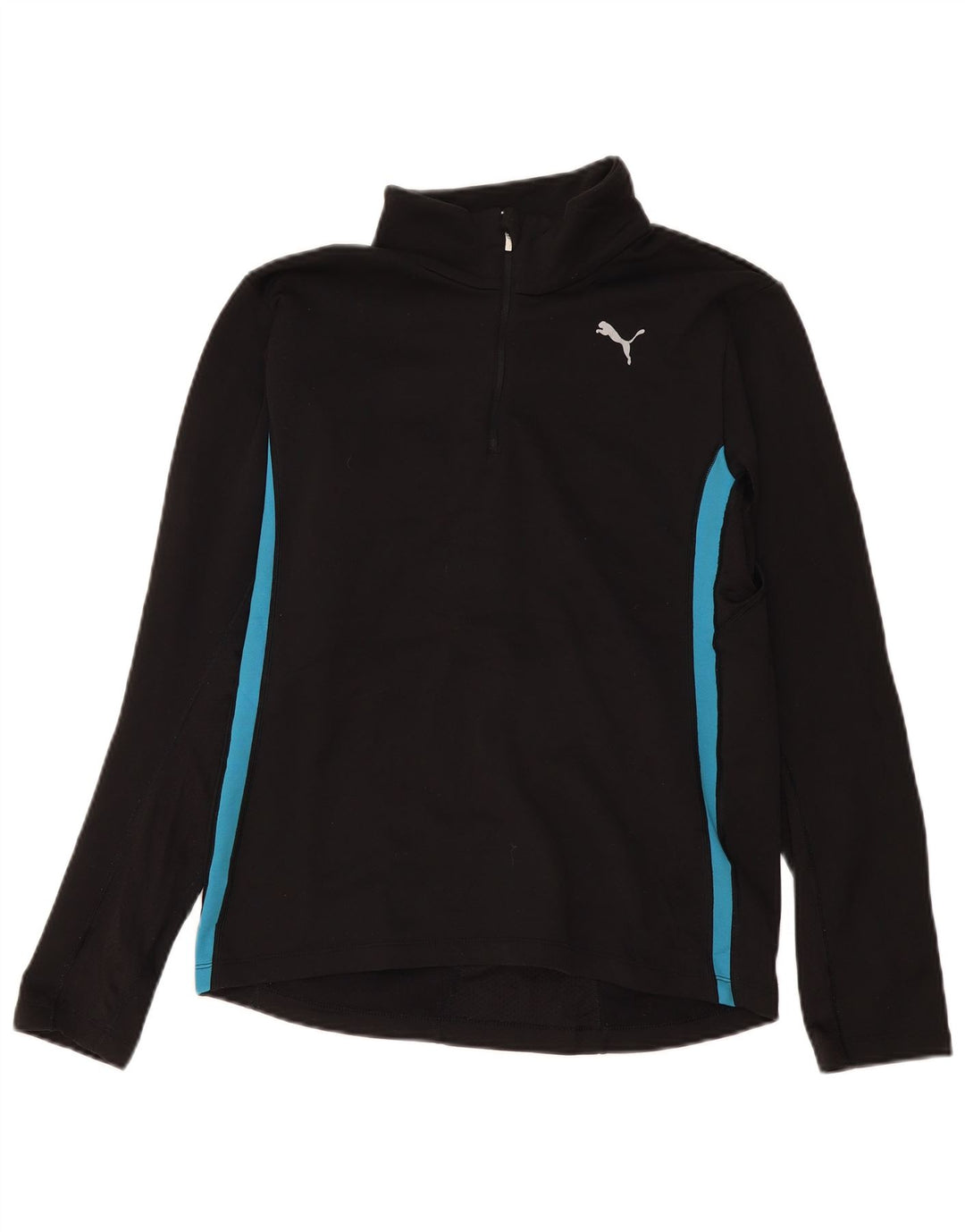 Maglia da tuta pullover da donna con zip e collo Puma UK 14 Medium Black Colourblock