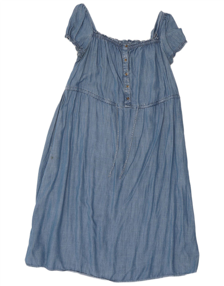Abito lungo da donna Marks & Spencer UK 16 Large Lyocell blu