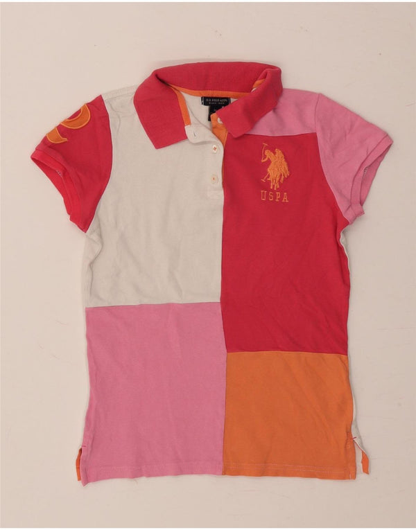 POLO ASSN. Polo da rugby da donna UK 12 media multicolore