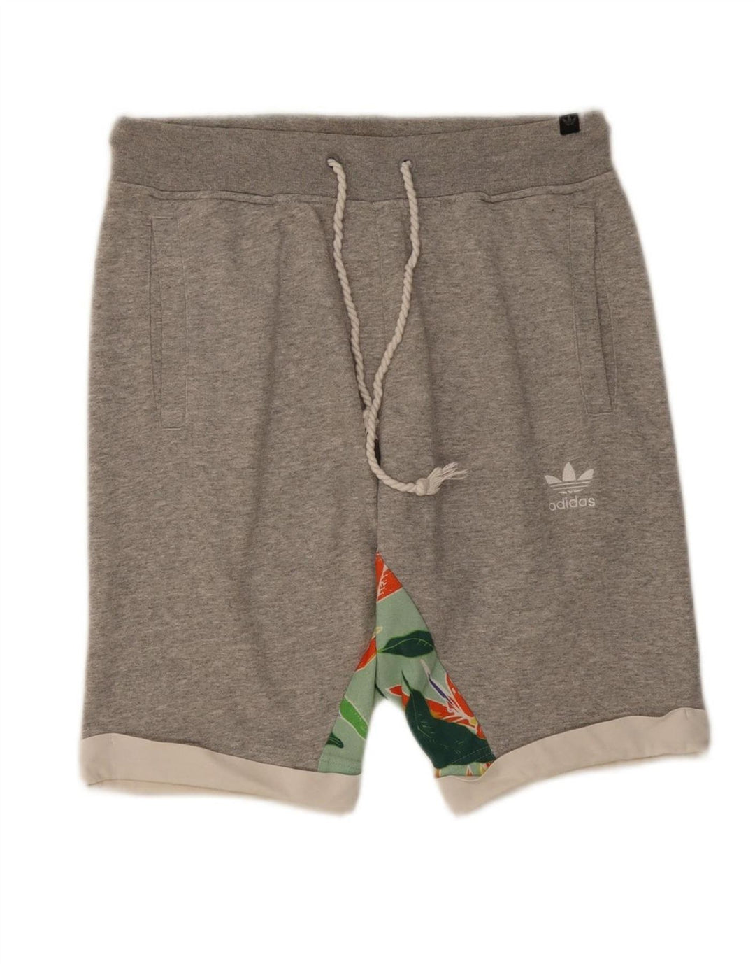 ADIDAS Mens Sport Shorts Medium  Grey Colourblock Cotton
