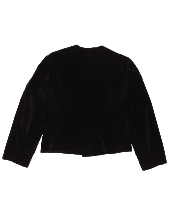 Giacca blazer vintage da donna a 3 bottoni IT 44 cotone nero medio