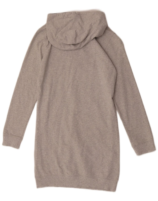Abito maglione con cappuccio grafico per ragazze Tommy Hilfiger 13-14 anni in cotone grigio