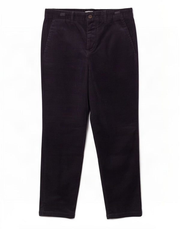 Pantaloni Zara da uomo in velluto a coste affusolati corti EU 38 Small W30 L25 Blu Navy