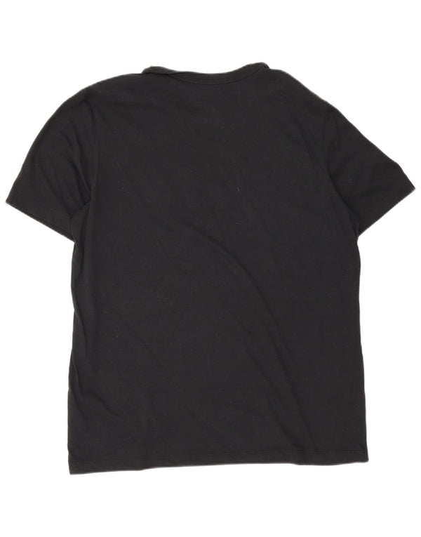 T-shirt grafica Nike Dri Fit da uomo, grande, in cotone nero