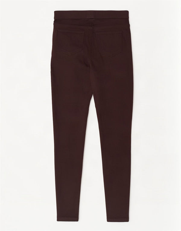 Marks & Spencer Womens Skinny Jeans UK 14 Large W32 L29 Brown Cotton