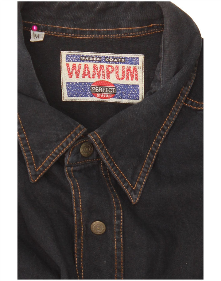 Camicia di jeans da uomo WAMPUM blu navy medio