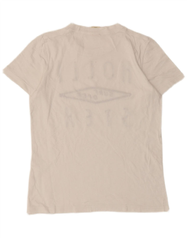 T-shirt grafica da uomo Hollister Small bianca