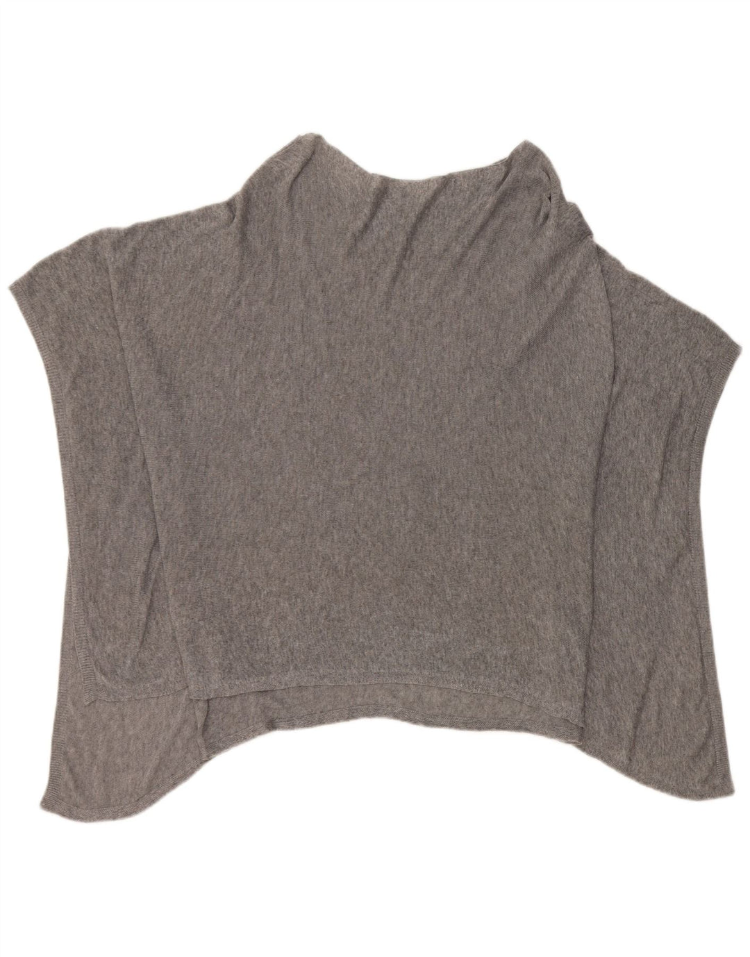 Maglione poncho da donna Jigsaw taglia unica Lyocell chiazzato grigio