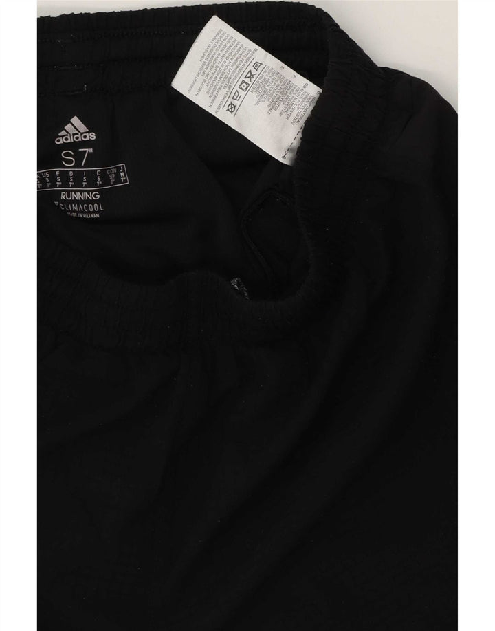 Pantaloncini sportivi Adidas da uomo piccoli in poliestere nero