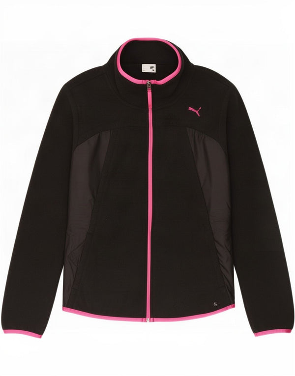 Giacca in pile da donna Puma UK 12 Medium Nero Poliestere