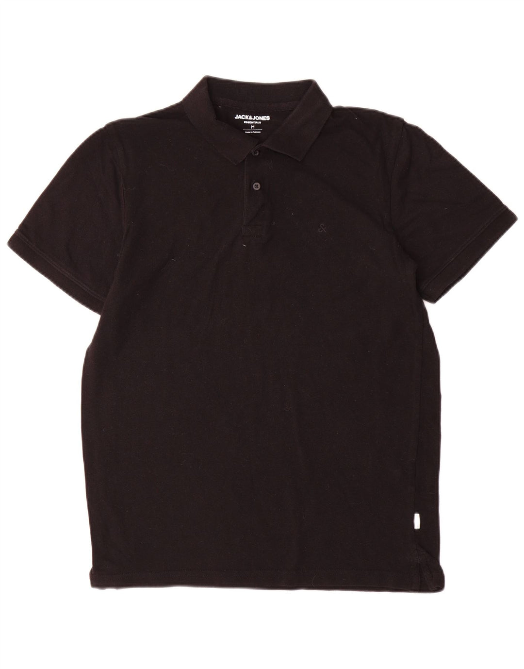 Polo da uomo Jack & Jones in cotone nero medio