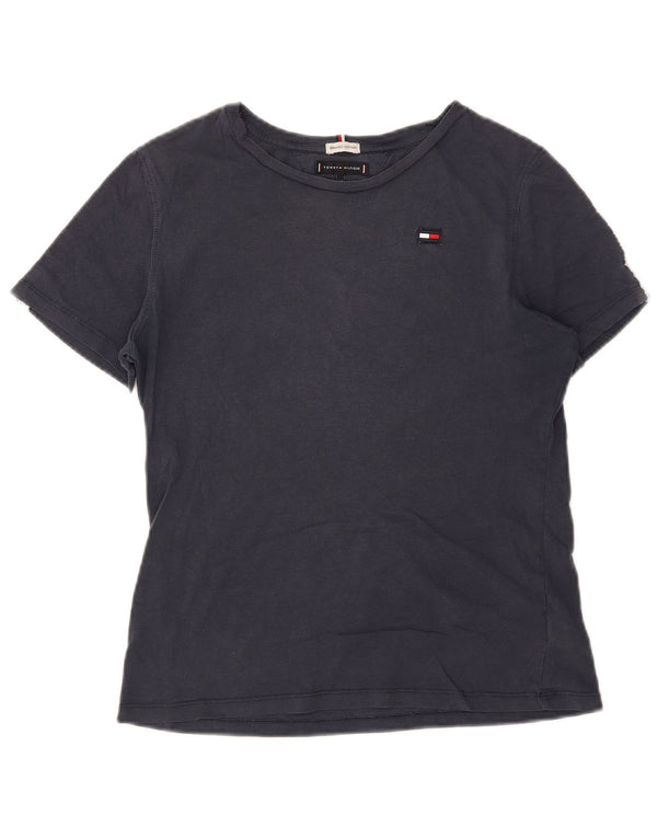 Tommy Hilfiger Boys Graphic T-Shirt Top 13-14 Years Navy Blue Colourblock