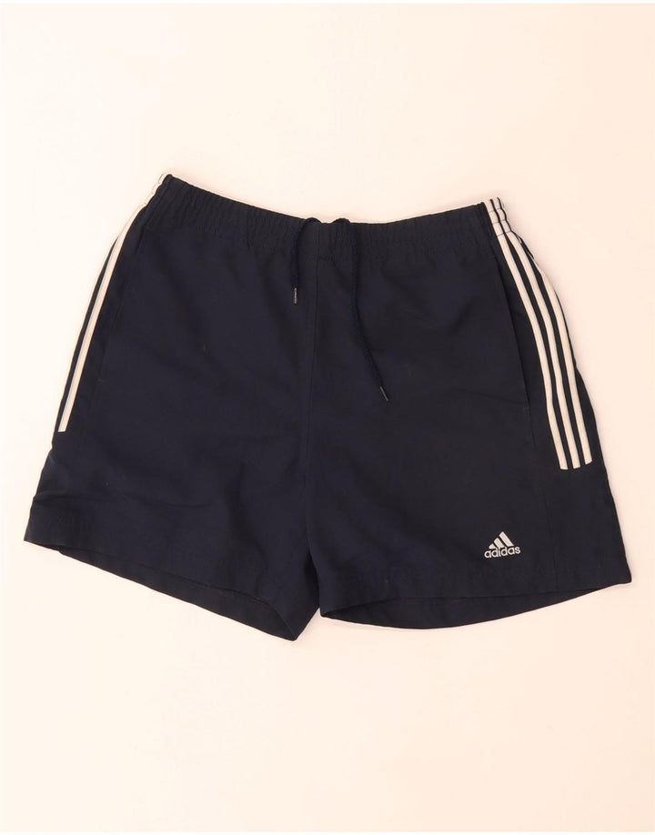 Pantaloncini sportivi Adidas da donna UK 14 medio blu navy poliestere