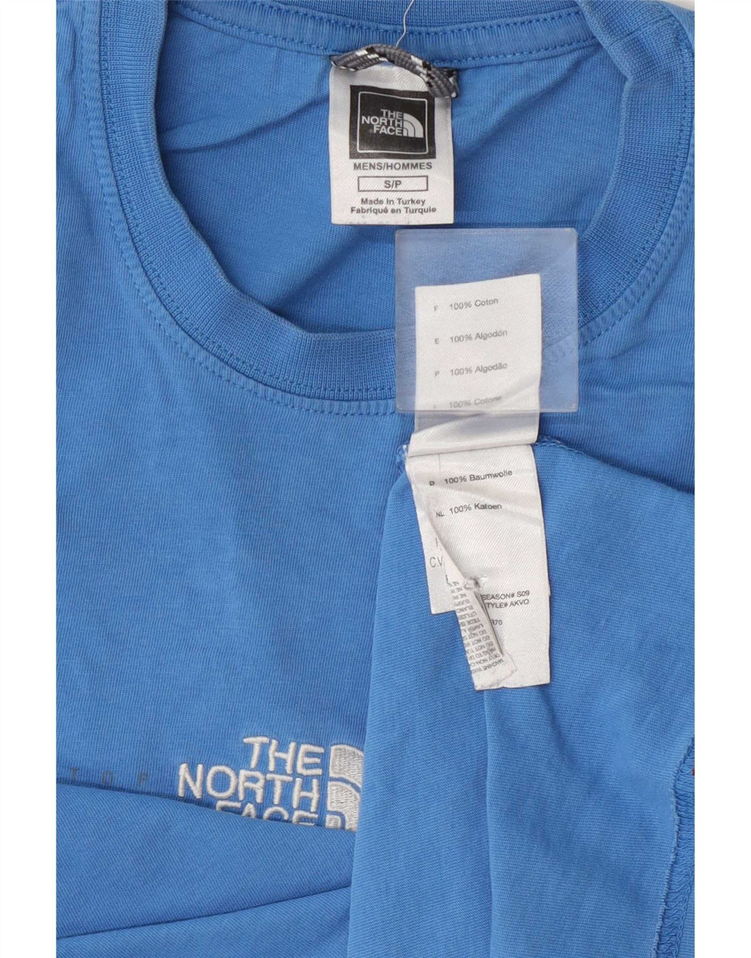 T-shirt da uomo The North Face Top Small in cotone blu