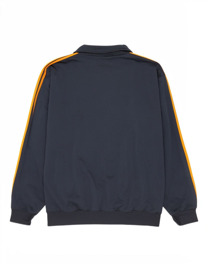 Giacca da tuta da uomo Adidas UK 42/44 Large Blu Navy Poliestere