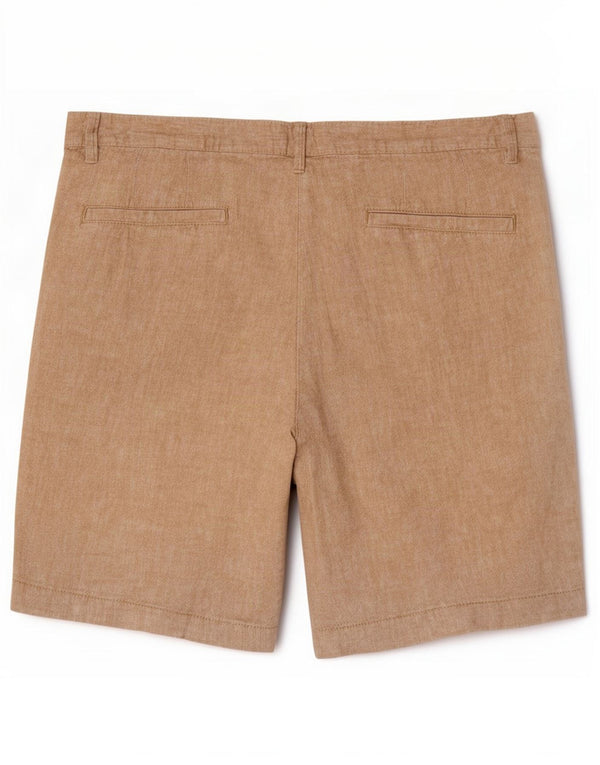 Pantaloncini chino a vita alta da donna di Dack IT 48 XL W34 Beige