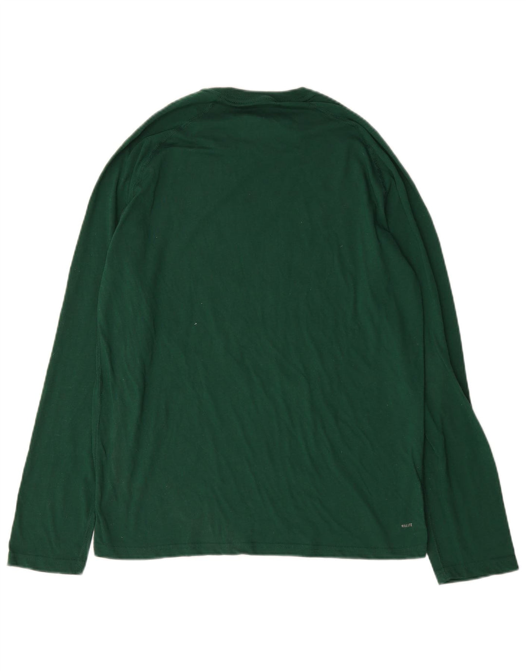 Adidas Uomo Climalite Graphic Top manica lunga grande cotone verde