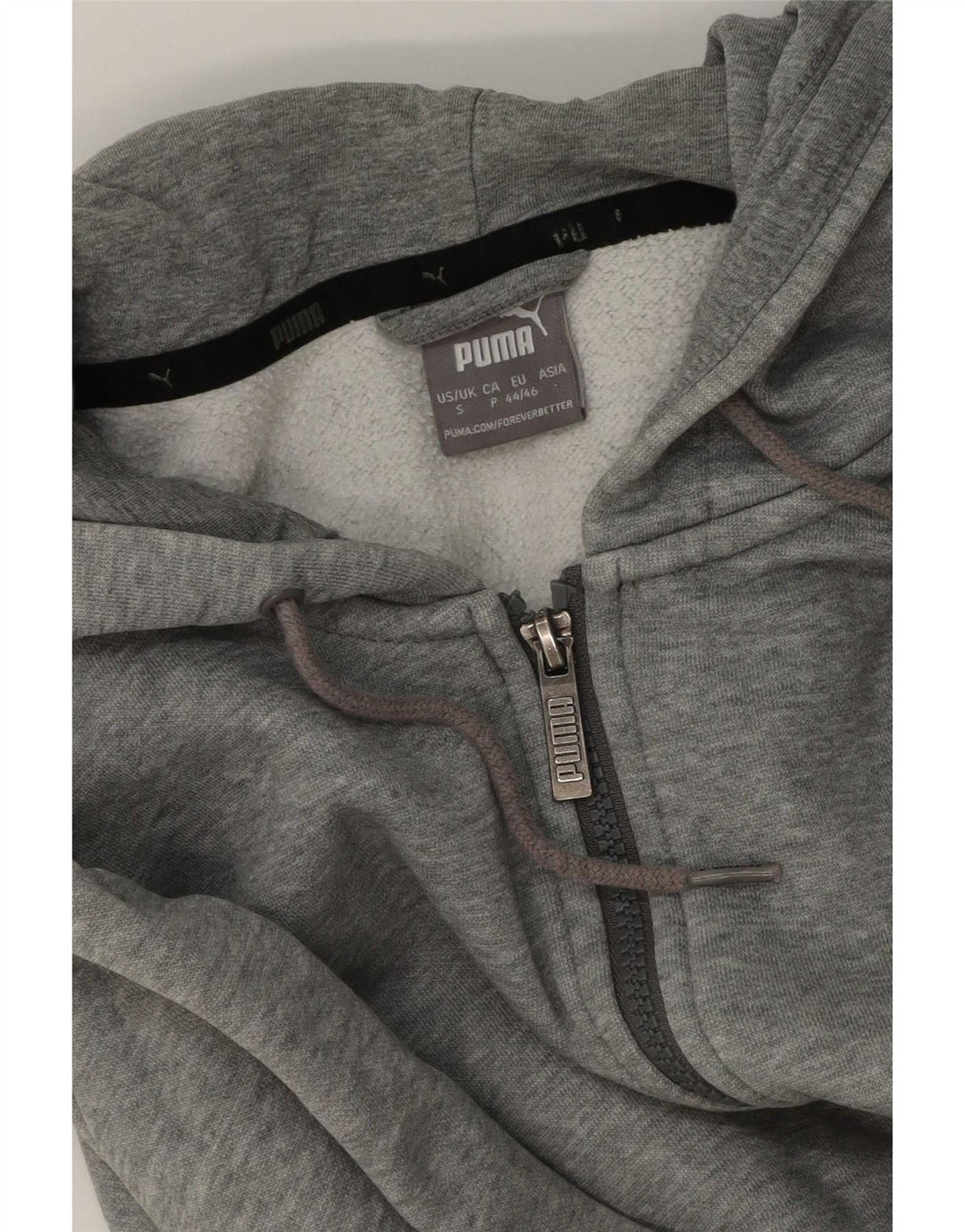 Felpa con Cappuccio da Uomo Puma con Cerniera Piccola Grigio Screziato