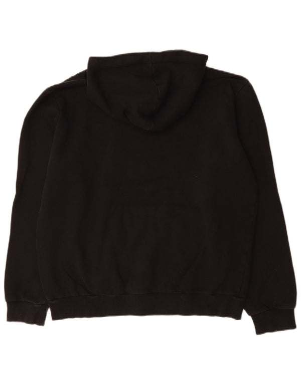 Felpa con cappuccio da uomo Puma media cotone nero