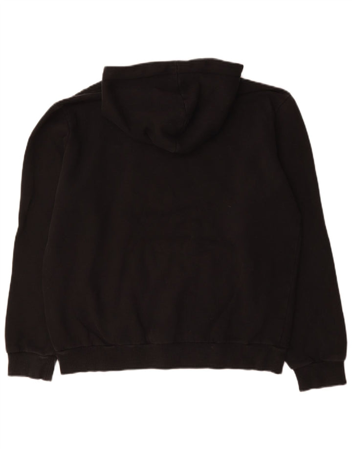 Felpa con cappuccio da uomo Puma media cotone nero