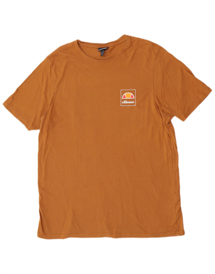 T-shirt grafica da donna Ellesse Top 2XL cotone marrone