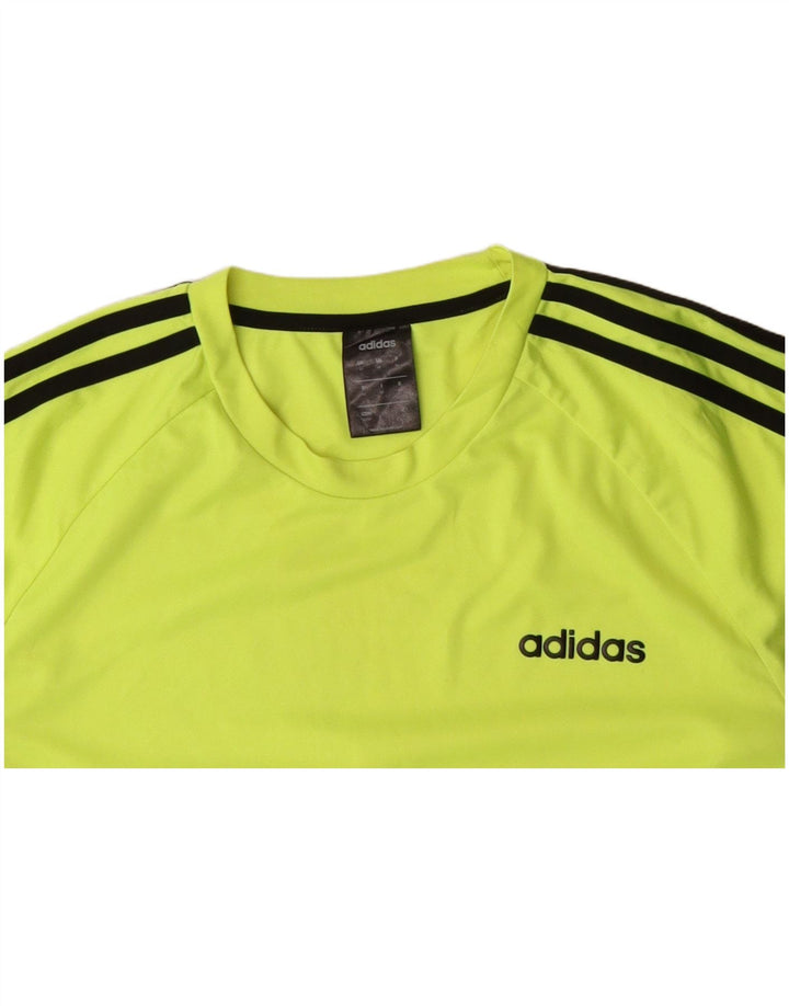 T-shirt ADIDAS da uomo Climalite Top verde medio in poliestere