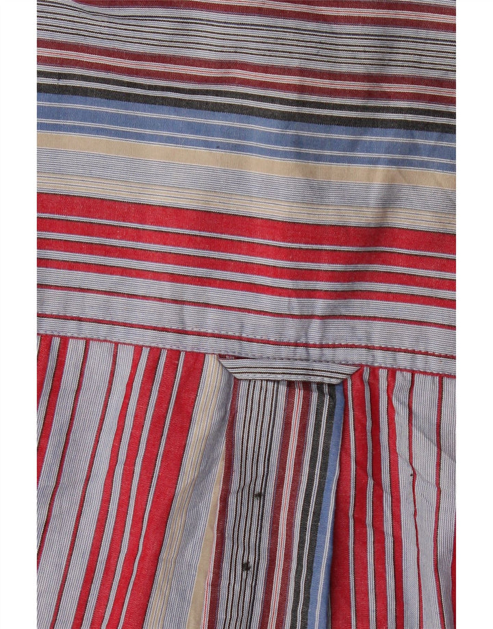 Chaps Camicia da uomo Easy Care in cotone a righe multicolore medio