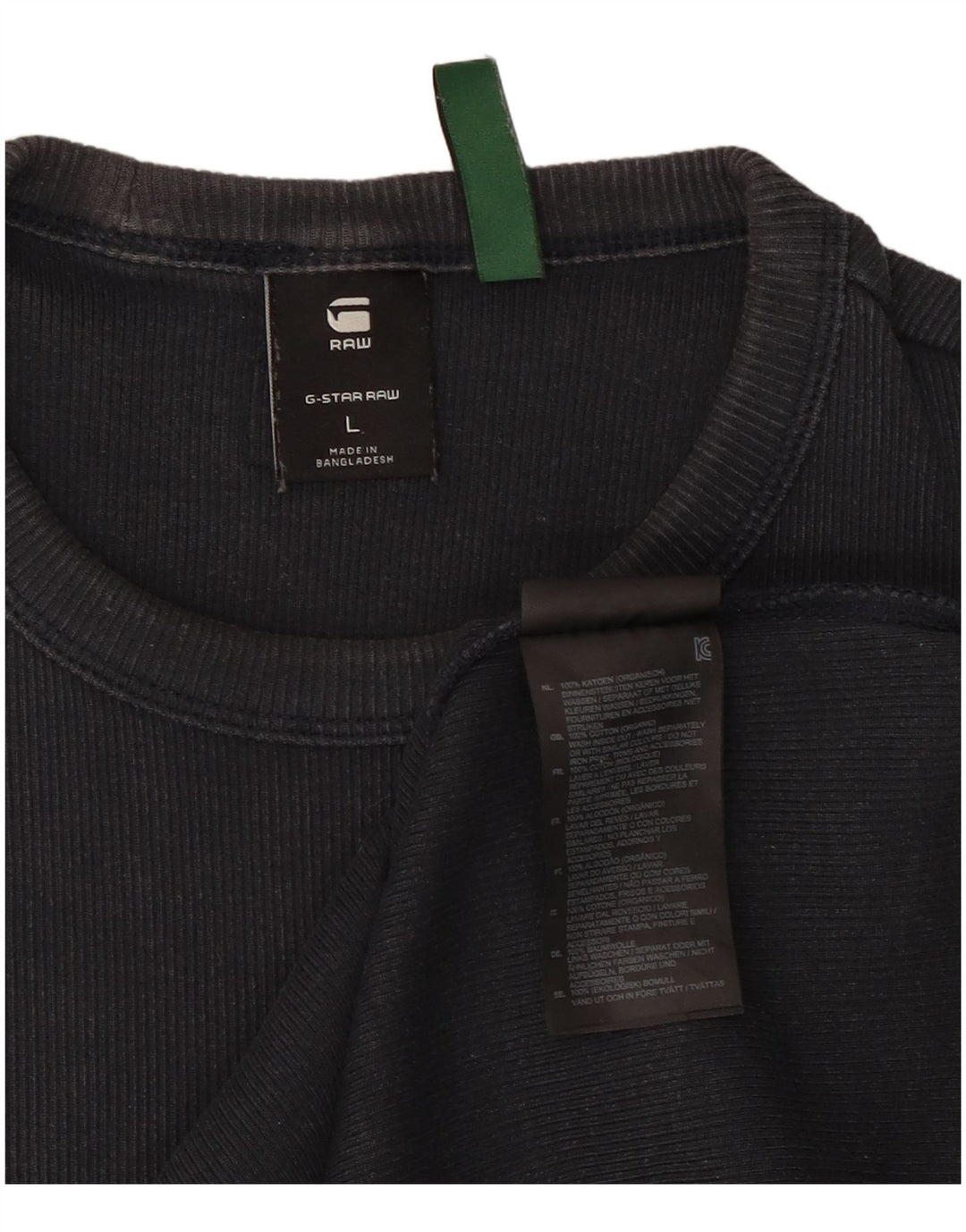 T-shirt da uomo G-Star Top grande in cotone nero
