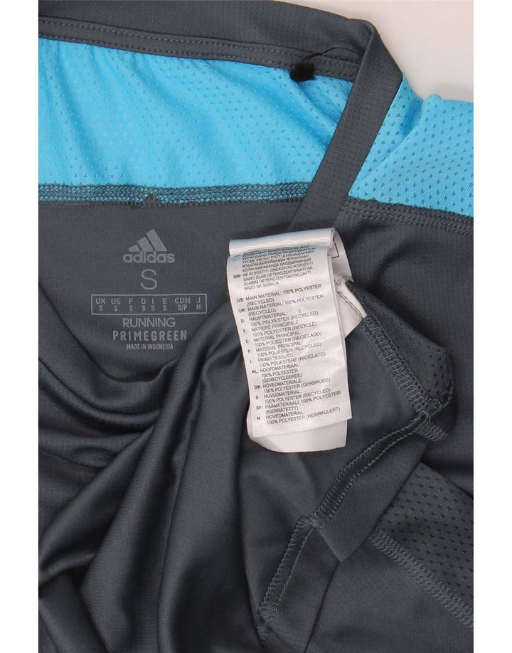 T-shirt Adidas Aeroready da uomo, piccola, in poliestere color block grigio