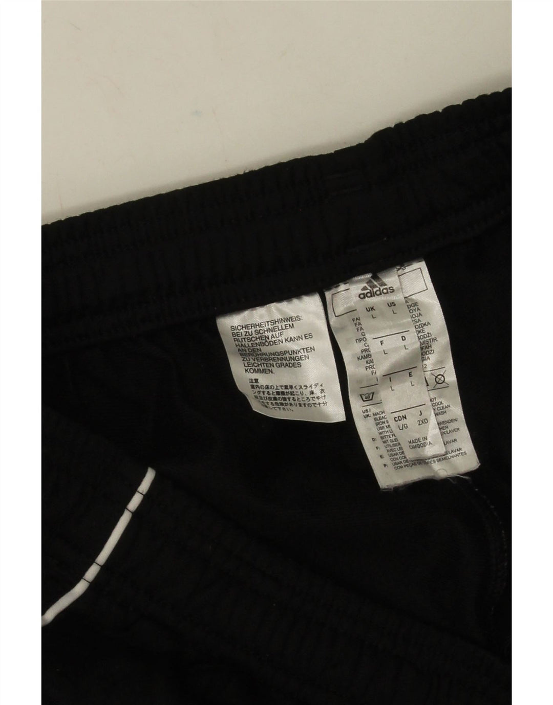 Pantaloni da tuta da uomo Adidas Joggers grandi neri in poliestere
